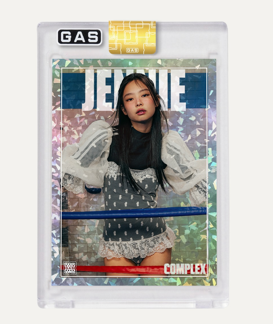 Pop-Up Exclusive Jennie x Complex x GAS Limited Edition Cracked Ice Foil Card (sealed pack)