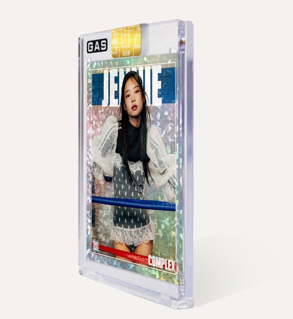 Pop-Up Exclusive Jennie x Complex x GAS Limited Edition Cracked Ice Foil Card (sealed pack)