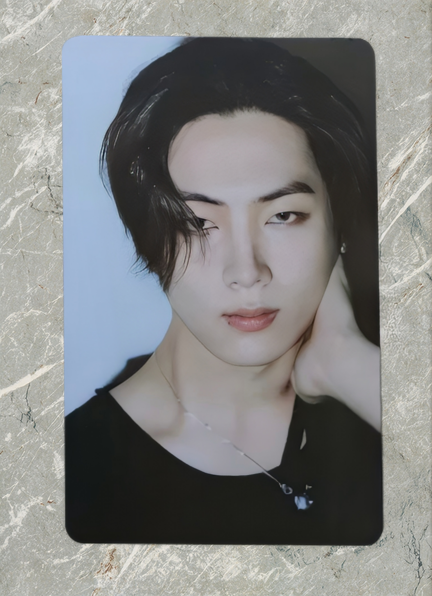 Front view of Enhypen Jay Unseen Pob Photocard photocard