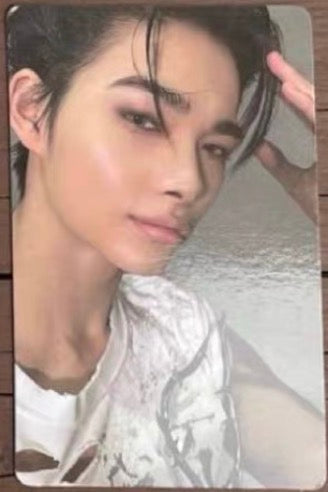 Front view of enhypen Niki Desire Unleash Bath Bomb Pob Photocard photocard