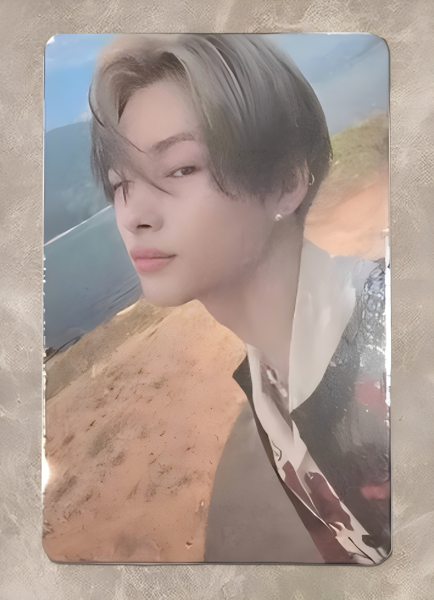 Front view of enhypen Niki Orange Blood Yzy Yizhiyu 1.0 Pob Photocard photocard