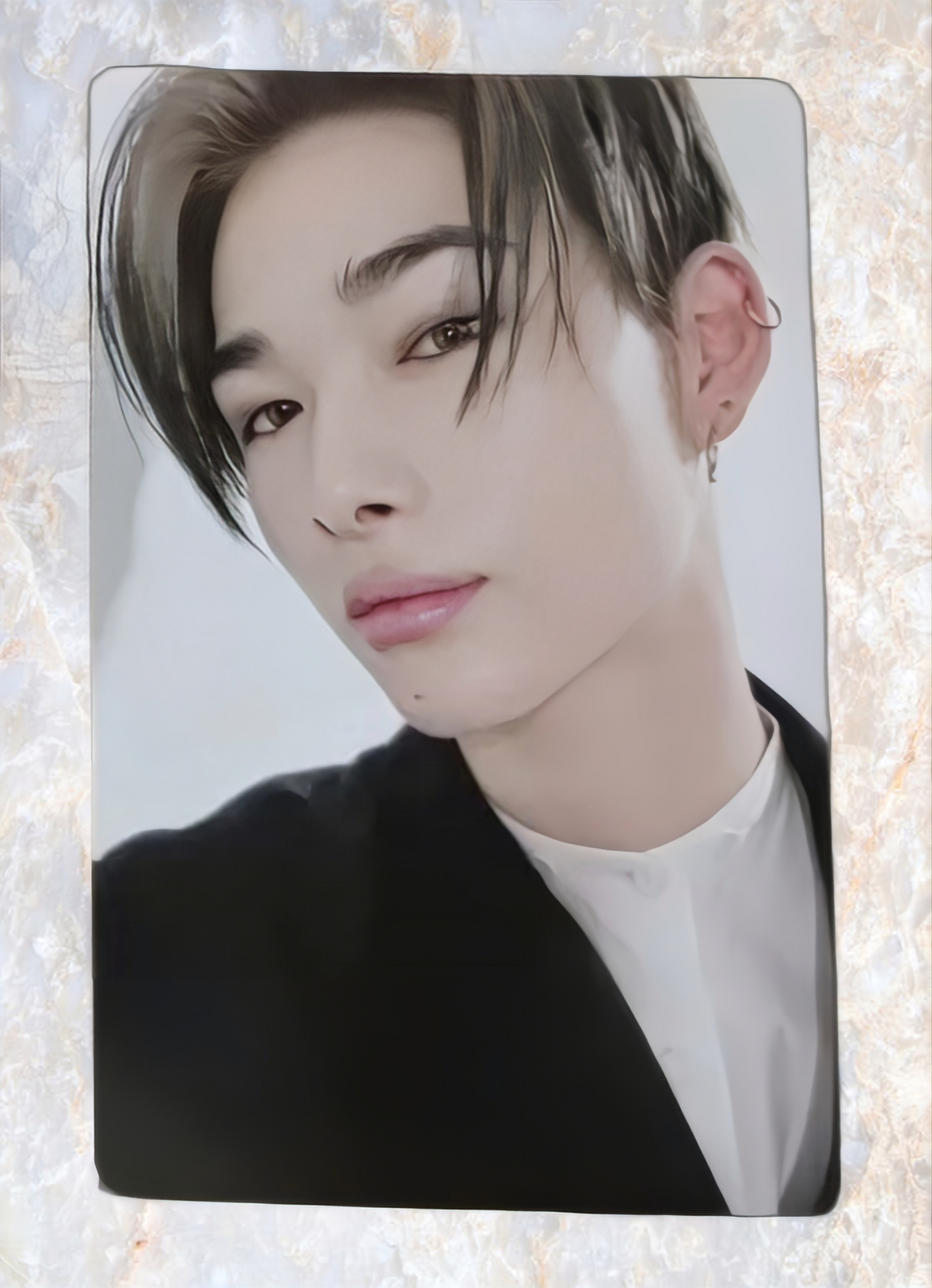 Fansign view of enhypen Niki Orange Blood Yzy Yizhiyu 6.0 Fansign Pob Photocard photocard