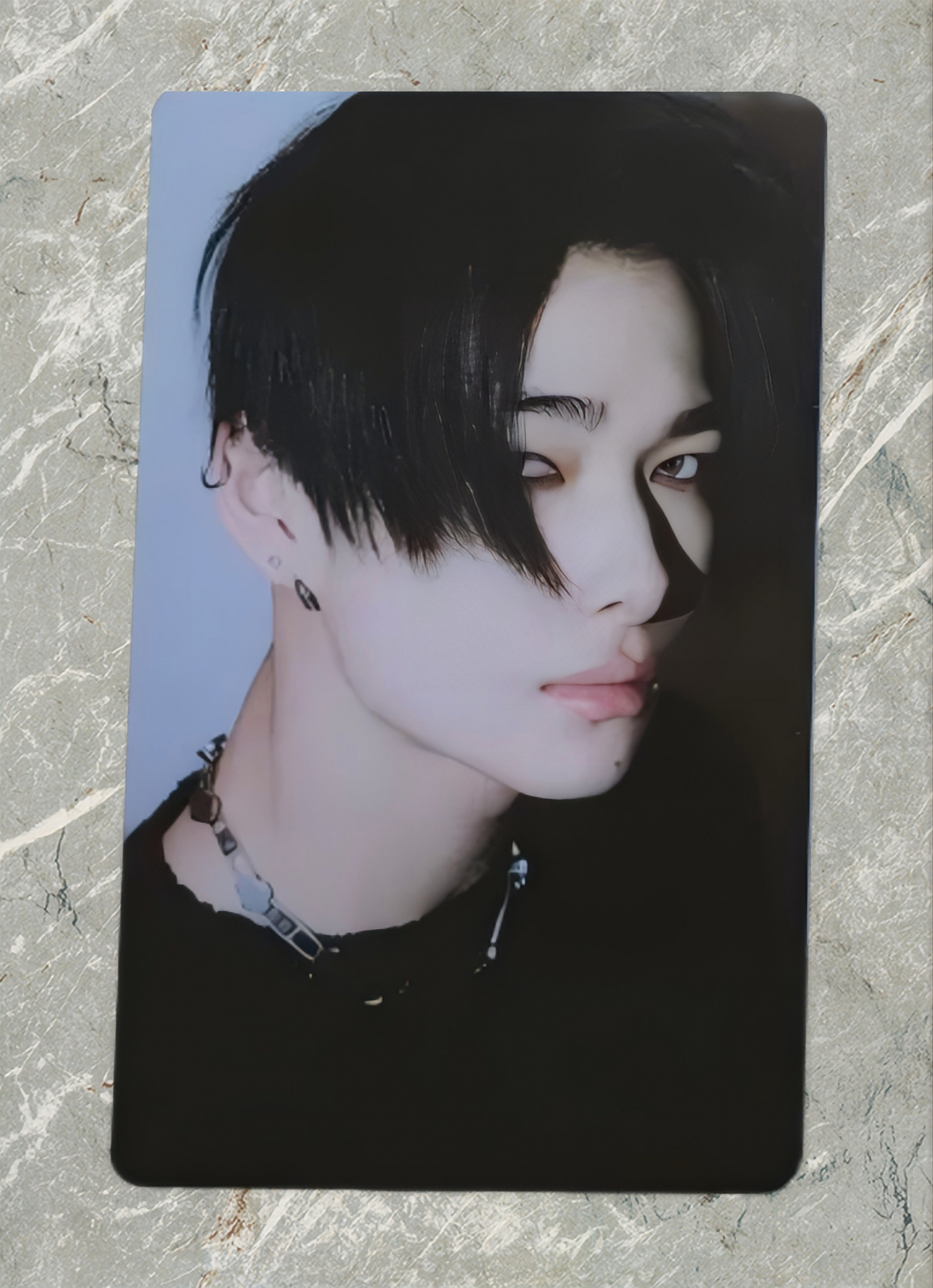 Front view of Enhypen Niki Unseen Pob Photocard photocard