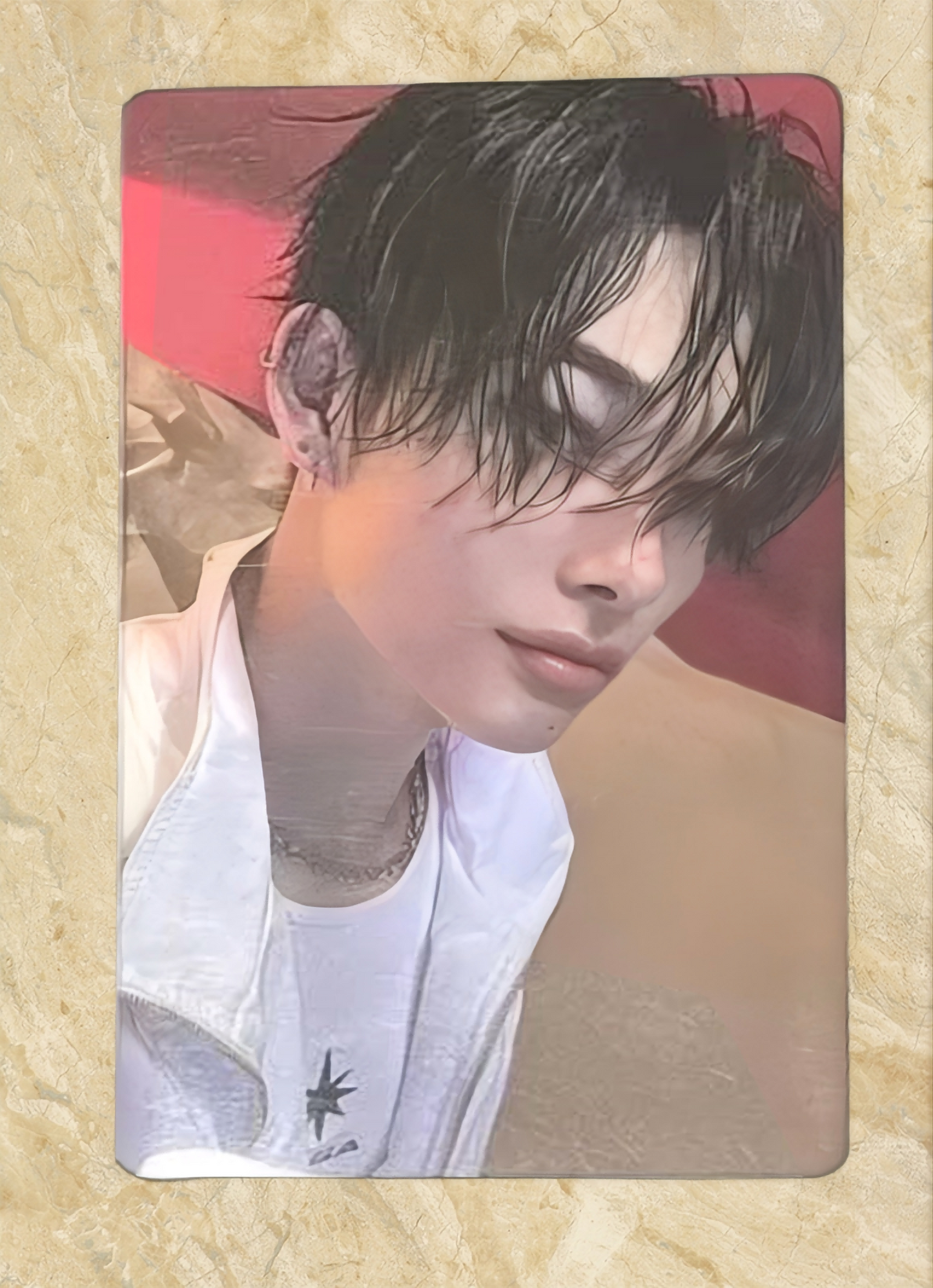 Fansign view of enhypen Niki Untold Romance Yzy Yizhiyu Beijing Fansign Pob Photocard photocard