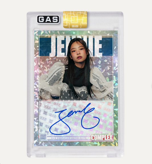 Pop-Up Exclusive Jennie x Complex x GAS Limited Edition Cracked Ice Foil Card (sealed pack)