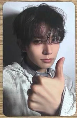 Front view of enhypen Heeseung Dark Moon Powerstation Pob Photocard photocard