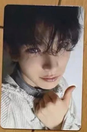 Front view of enhypen Heeseung Orange Blood Yzy 1.0 Video Call Pob Photocard photocard