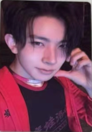 Front view of enhypen Heeseung Desire Unleash Yongsan Pop-Up Pob Photocard photocard