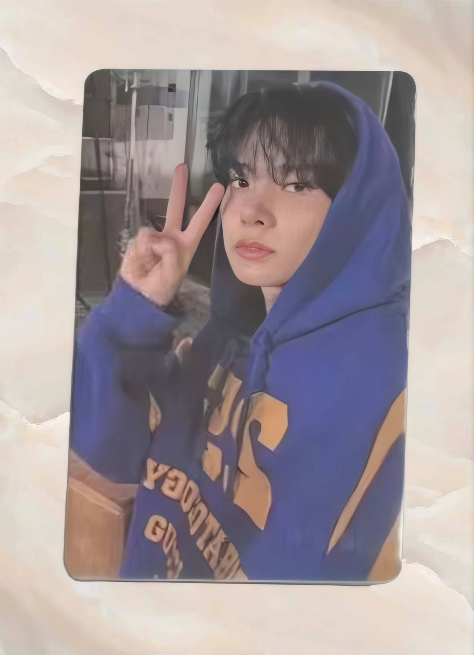 Front view of enhypen Heeseung Dimension Dilemma Powerstation Pob Photocard photocard