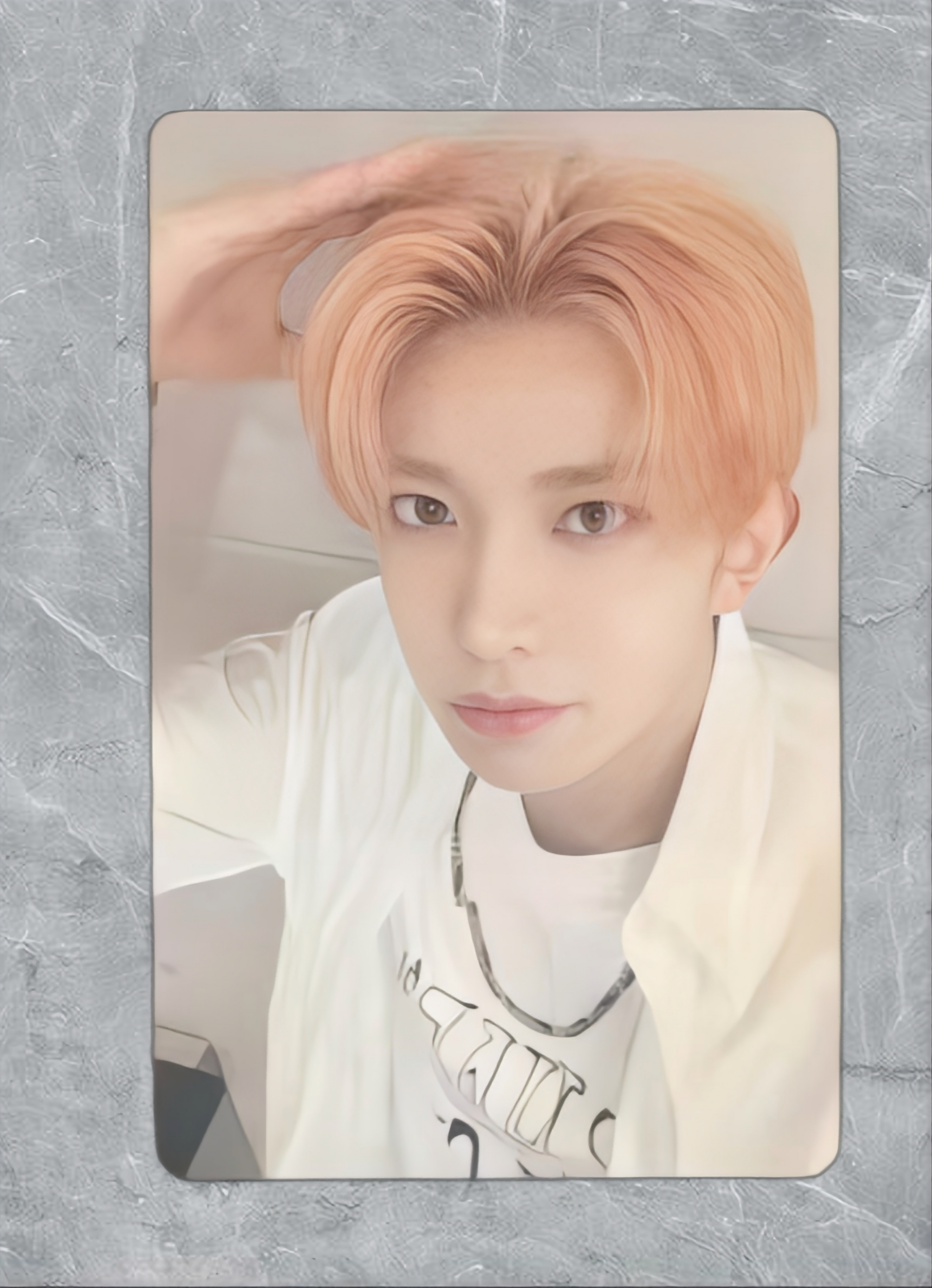 Front view of enhypen Heeseung Untold Romance Yzy 6.0 Audio Pob Photocard photocard