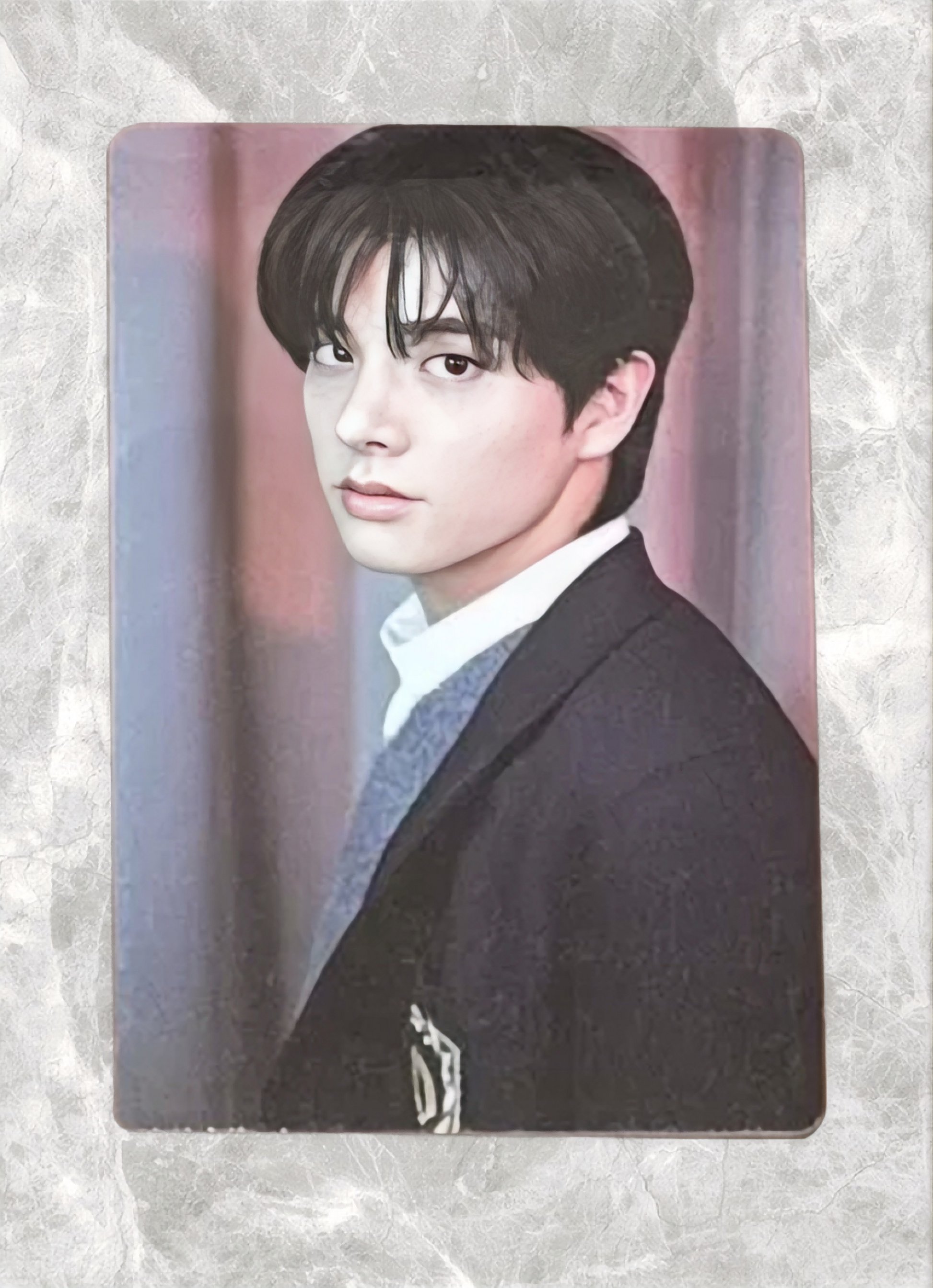 Front view of enhypen Jake Border Carnival M2U Pob Photocard photocard