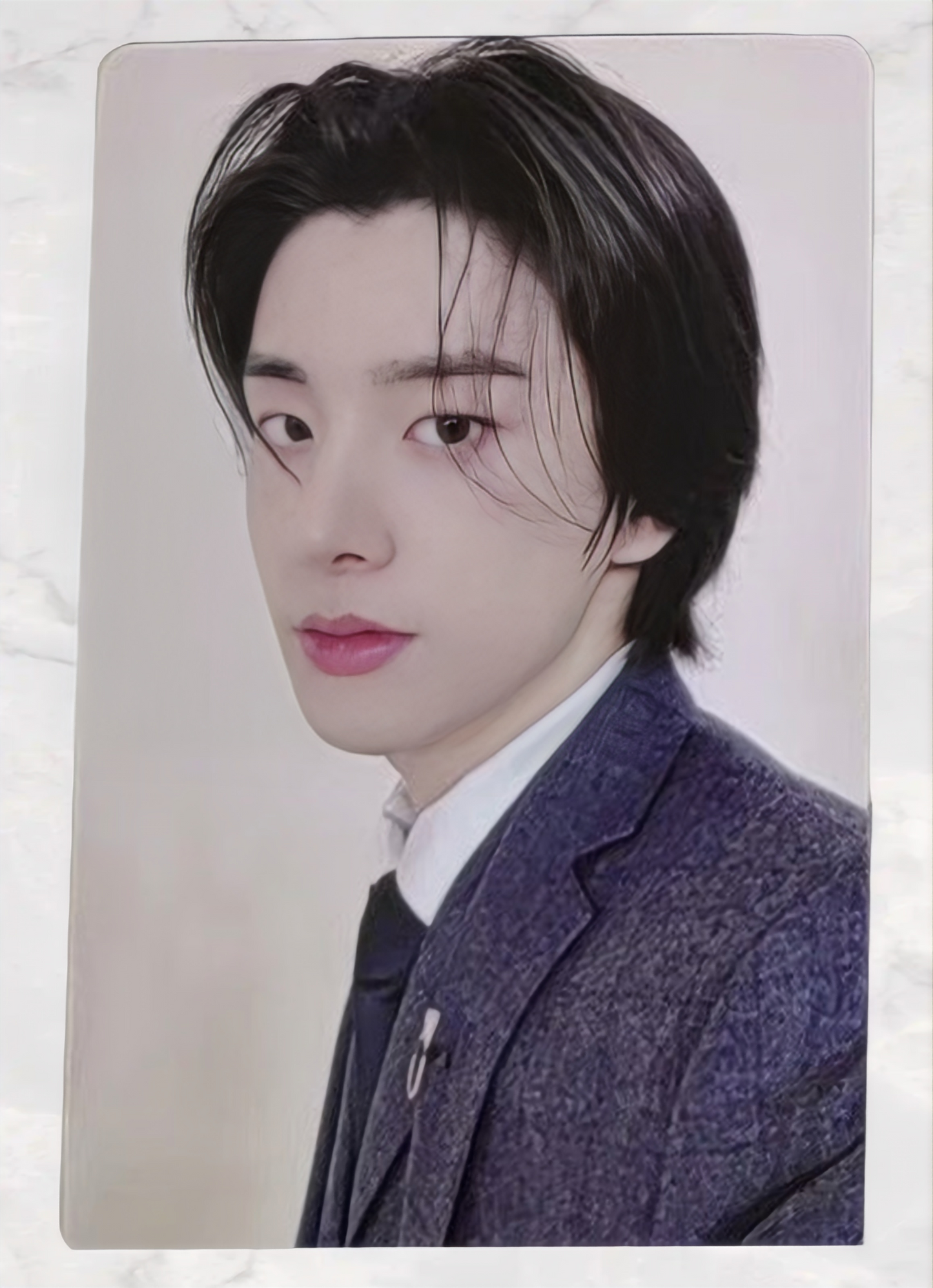 Front view of enhypen Jake Dark Blood Yzy Yizhiyu Pre-Order Benefit Pob Photocard photocard