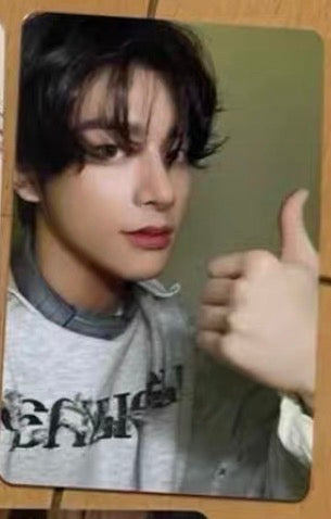 Front view of enhypen Jake Orange Blood Yzy 1.0 Video Call Pob Photocard photocard