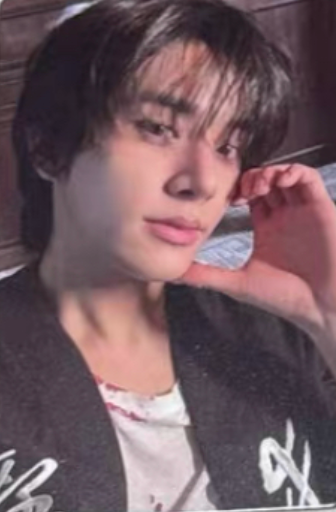 Front view of enhypen Jake Desire Unleash Yongsan Pop-Up Pob Photocard photocard