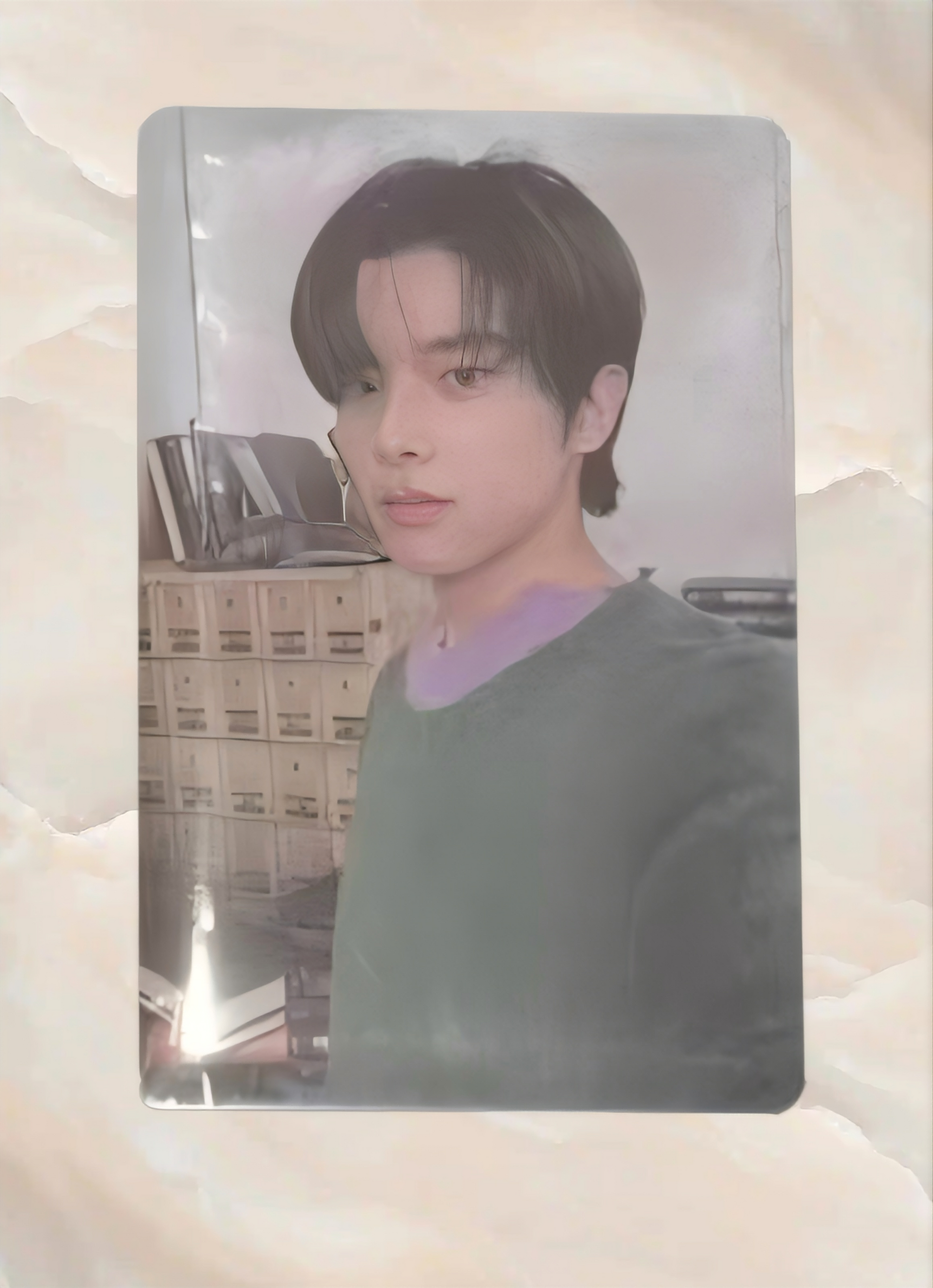 Front view of enhypen Jake Dimension Dilemma Powerstation Pob Photocard photocard