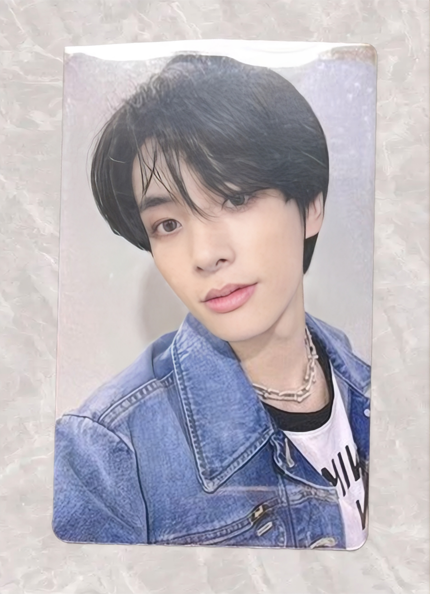 Front view of enhypen Jake Orange Blood Yzy 5.0 Video Call Pob Photocard photocard
