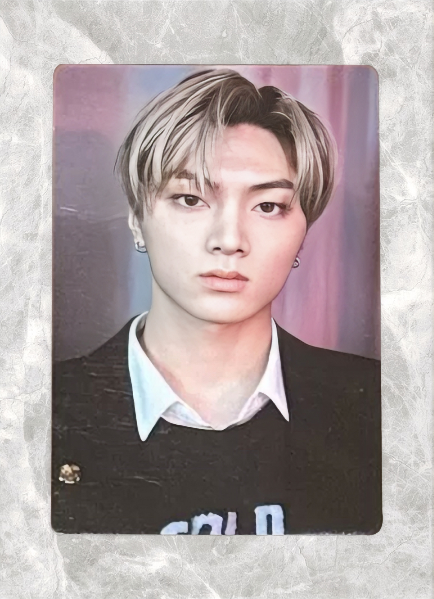 Front view of enhypen Jay Border Carnival M2U Pob Photocard photocard