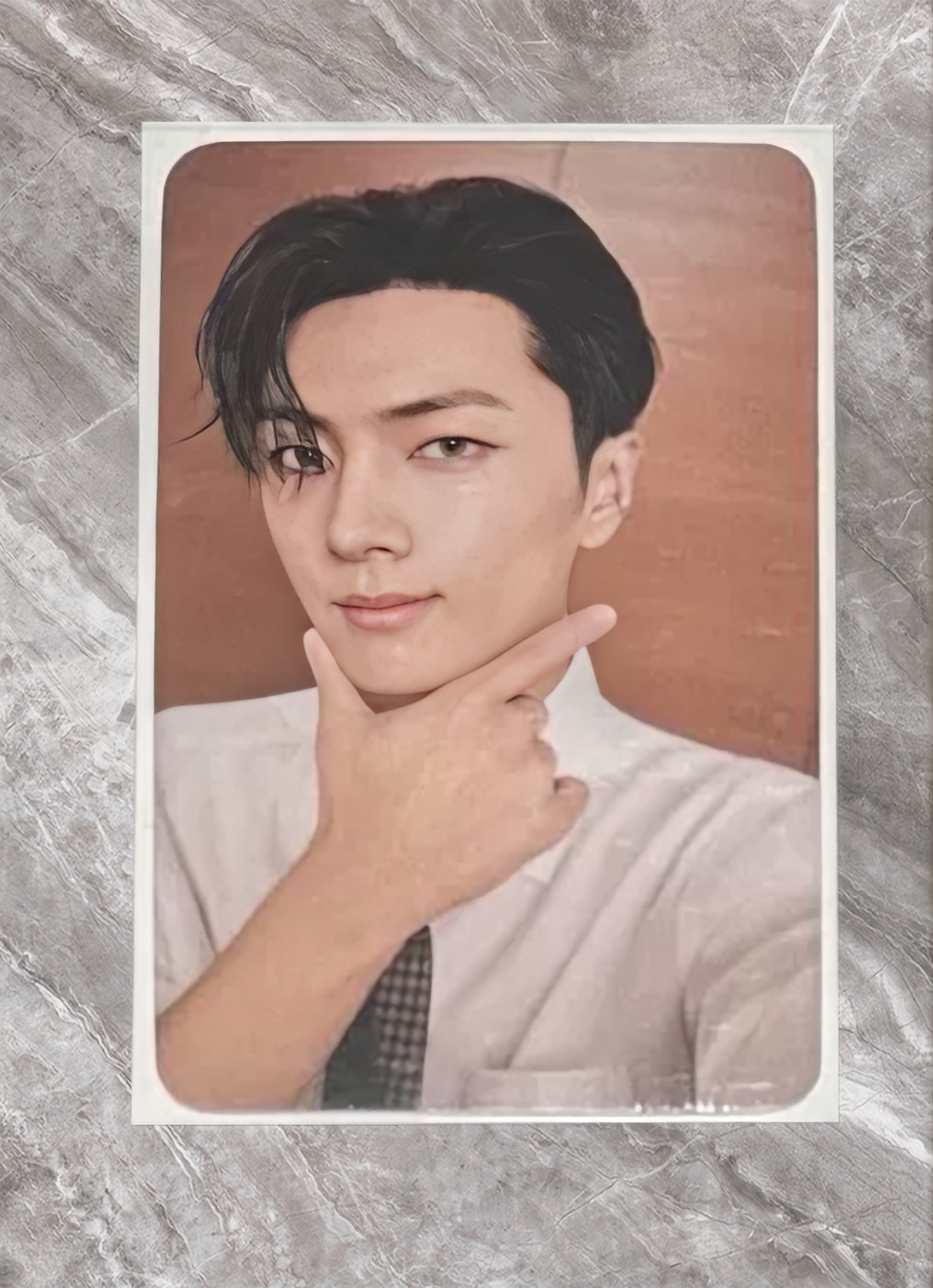 Front view of enhypen Jay Dark Moon Powerstation Pob Photocard photocard