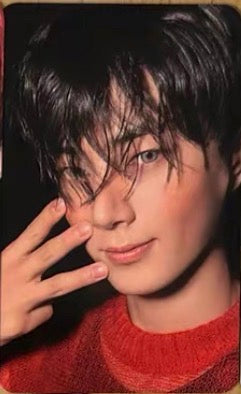 Front view of enhypen Jay Dark Blood Yzy Yizhiyu Pre-Order Benefit Pob Photocard photocard