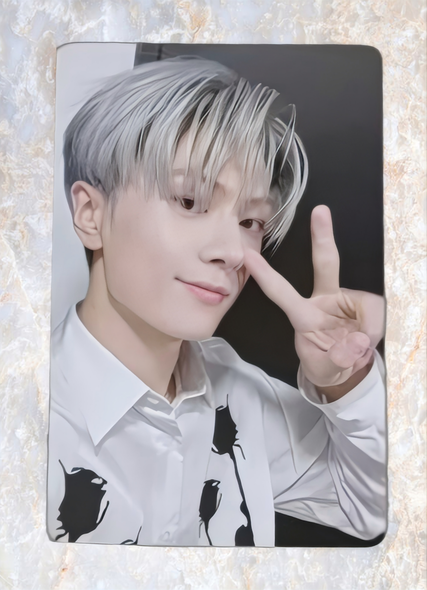 Fansign view of enhypen Jay Orange Blood Yzy Yizhiyu 6.0 Fansign Pob Photocard photocard