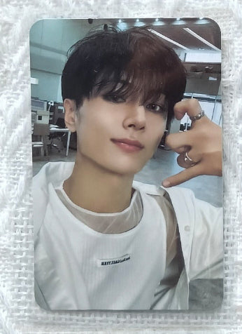 Front view of enhypen Jay Romance Untold Olive Young Pob Photocard photocard