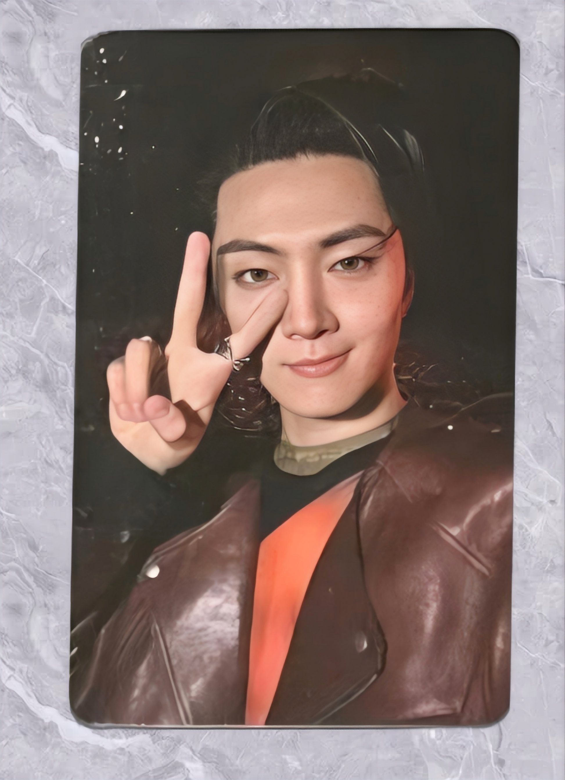 Front view of enhypen Jay Untold Romance Music Art Lucky Draw Pob Photocard photocard