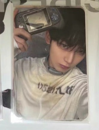 Front view of enhypen Jungwon Dark Blood Powerstation 2.0 Pob Photocard photocard