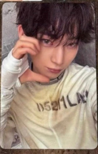 Front view of enhypen Jungwon Dimension Dilemma Powerstation Pob Photocard photocard