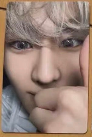 Front view of enhypen Jungwon Orange Blood Yzy 1.0 Video Call Pob Photocard photocard