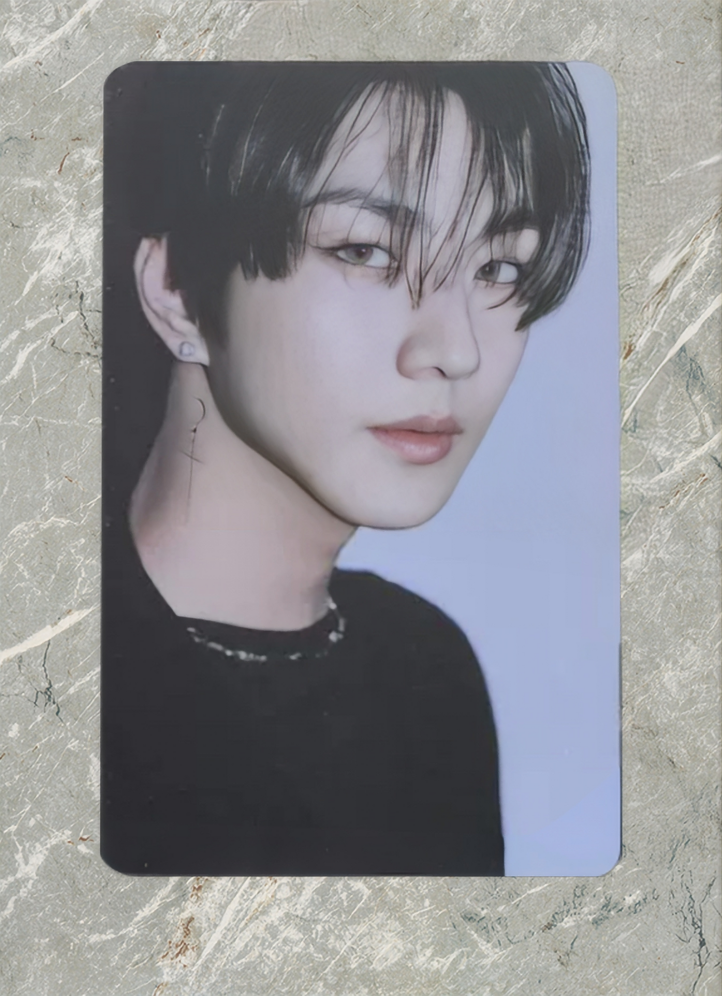Front view of Enhypen Jungwon Unseen Pob Photocard photocard