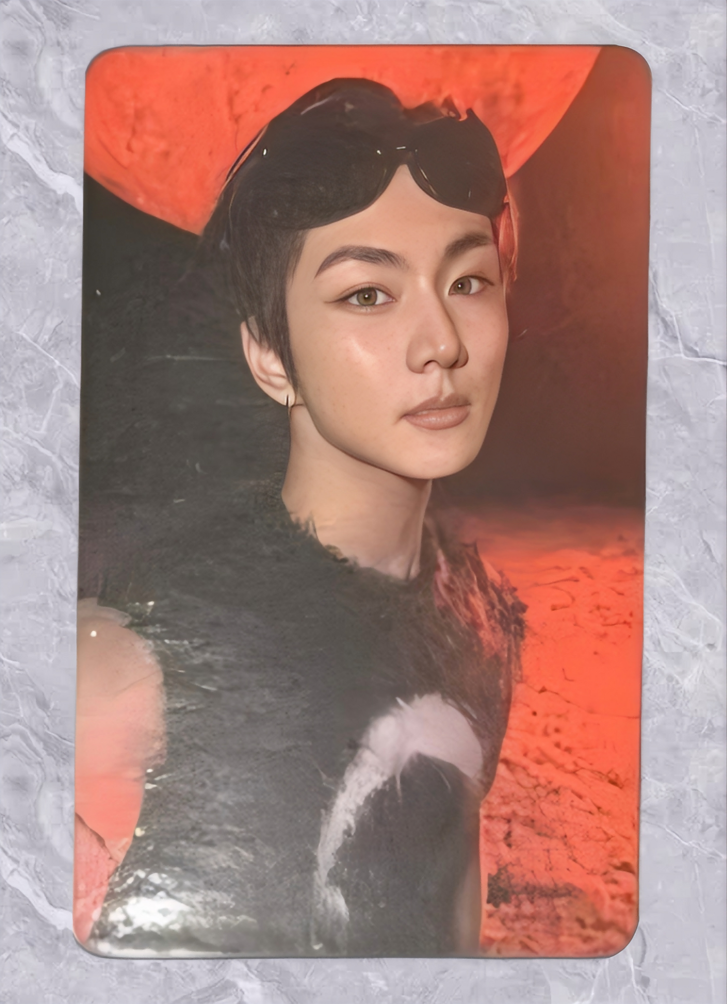 Front view of enhypen Jungwon Untold Romance Music Art Lucky Draw Pob Photocard photocard