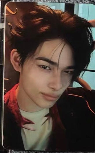 Front view of enhypen Niki Orange Blood Yzy 5.0 Video Call Pob Photocard photocard