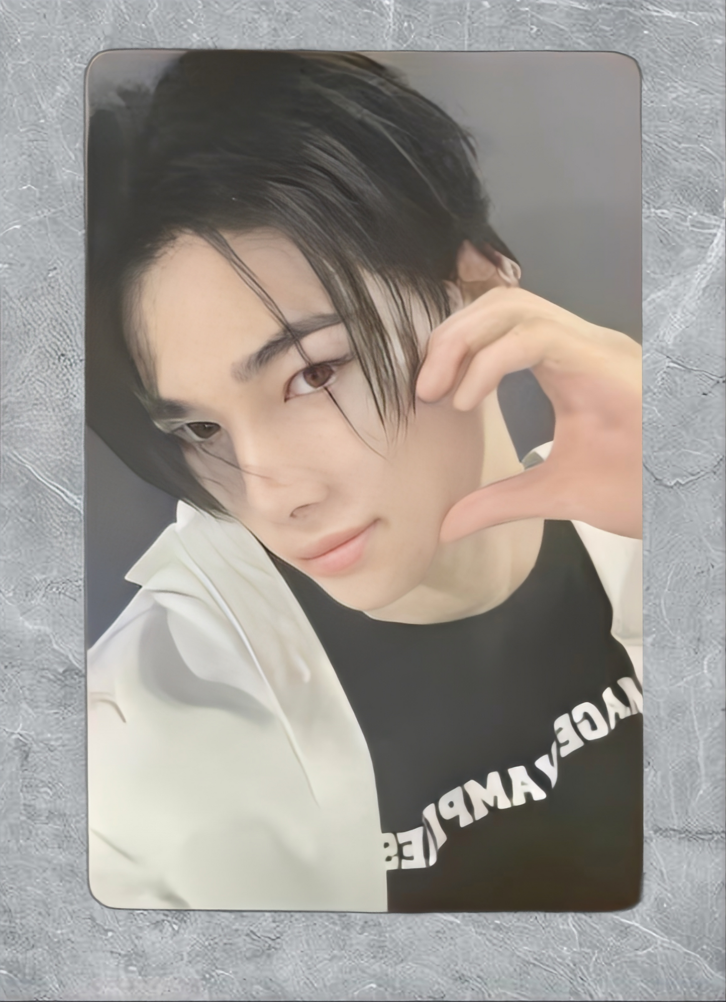 Front view of enhypen Niki Untold Romance Yzy 6.0 Audio Pob Photocard photocard