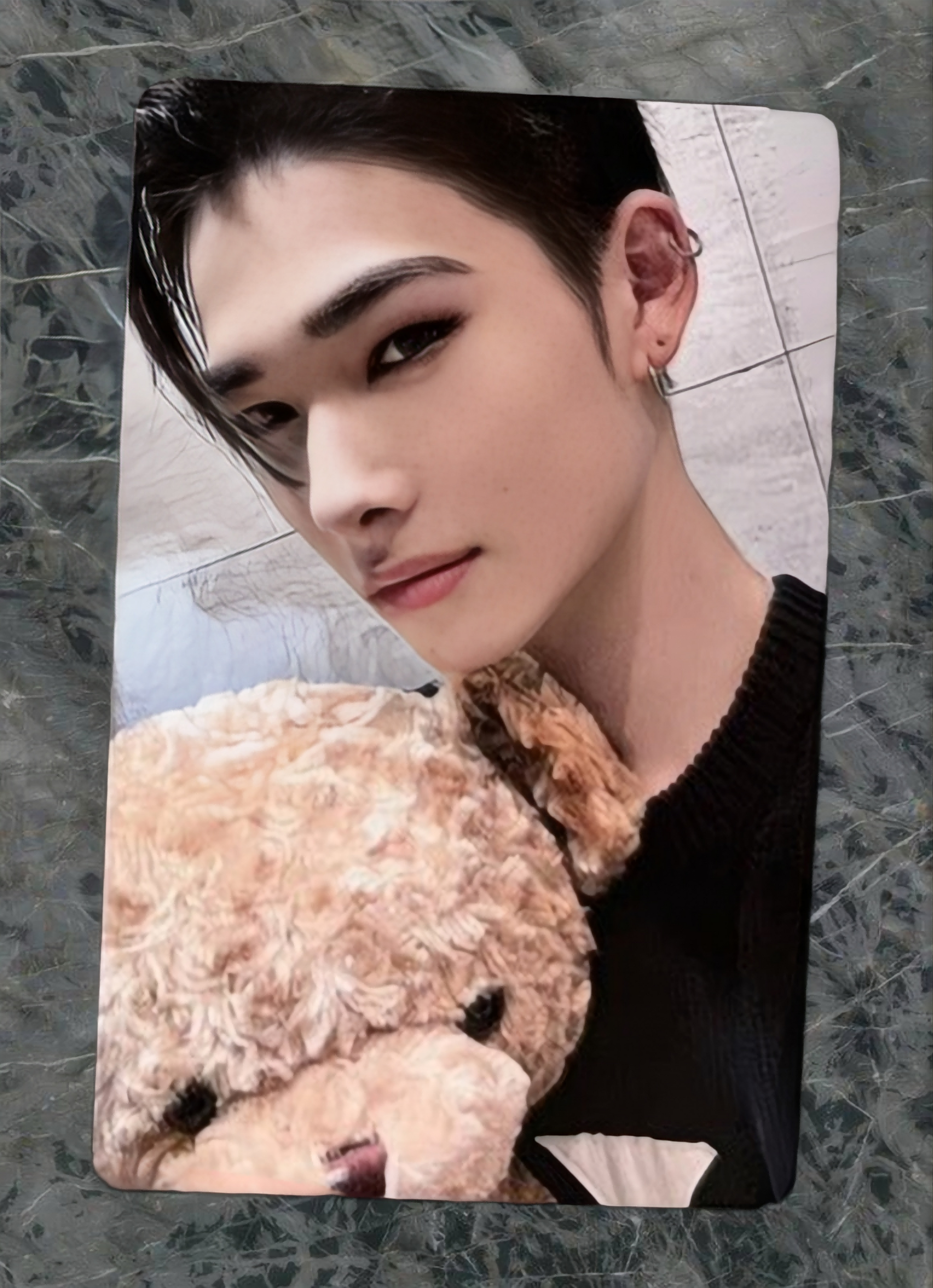 Bear view of enhypen Niki Untold Romance Yzy Yizhiyu 4.0 Lucky Draw Bear Ver.Pob Photocard photocard