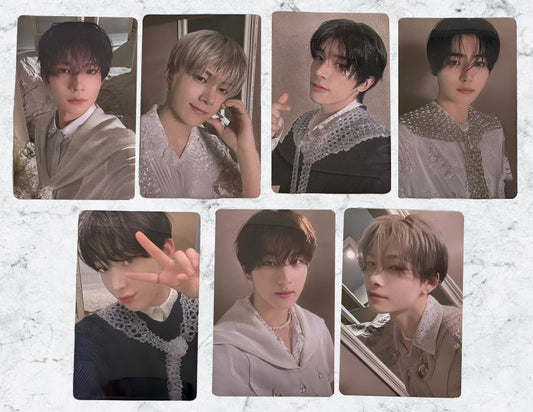 Front view of enhypen Ot7 Orange Blood Yzy 1.0 Video Call Pob Photocard photocard