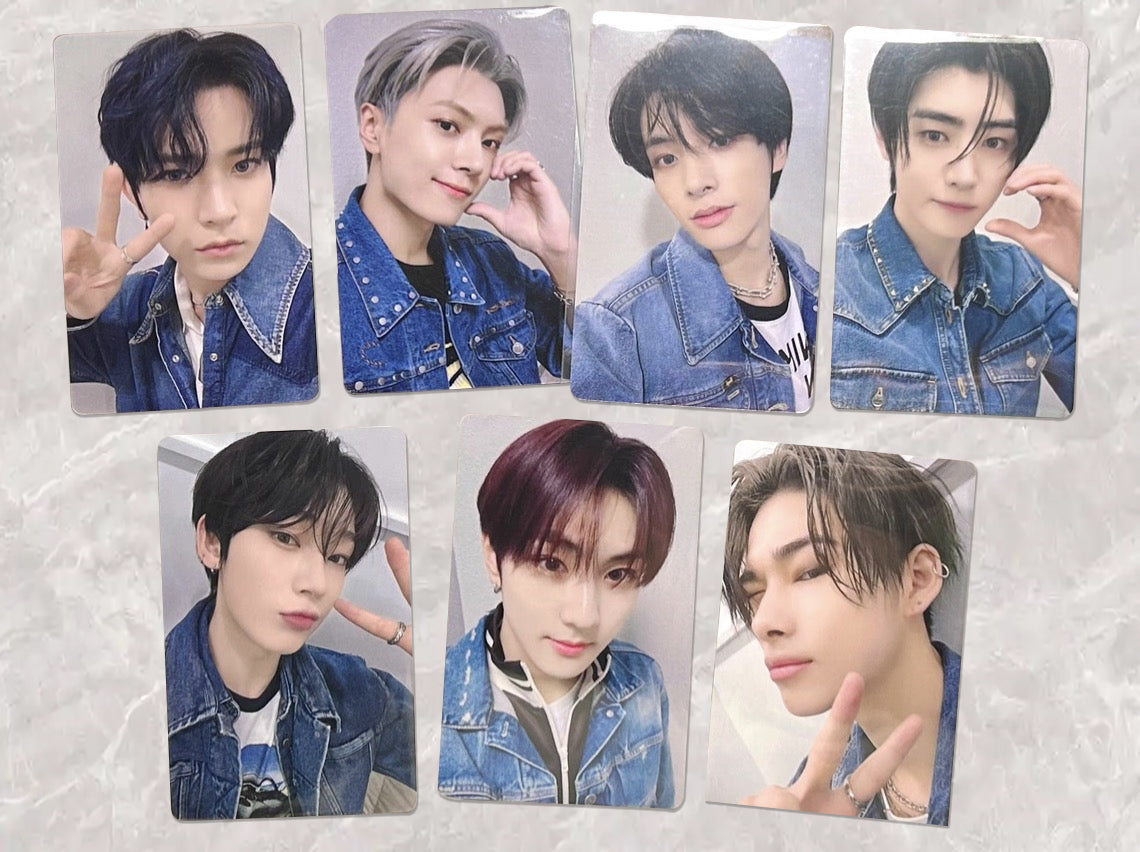 Front view of enhypen Ot7 Orange Blood Yzy 5.0 Video Call Pob Photocard photocard