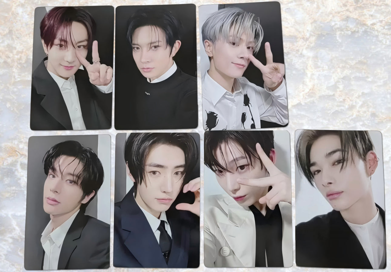 Fansign view of enhypen Ot7 Orange Blood Yzy Yizhiyu 6.0 Fansign Pob Photocard photocard
