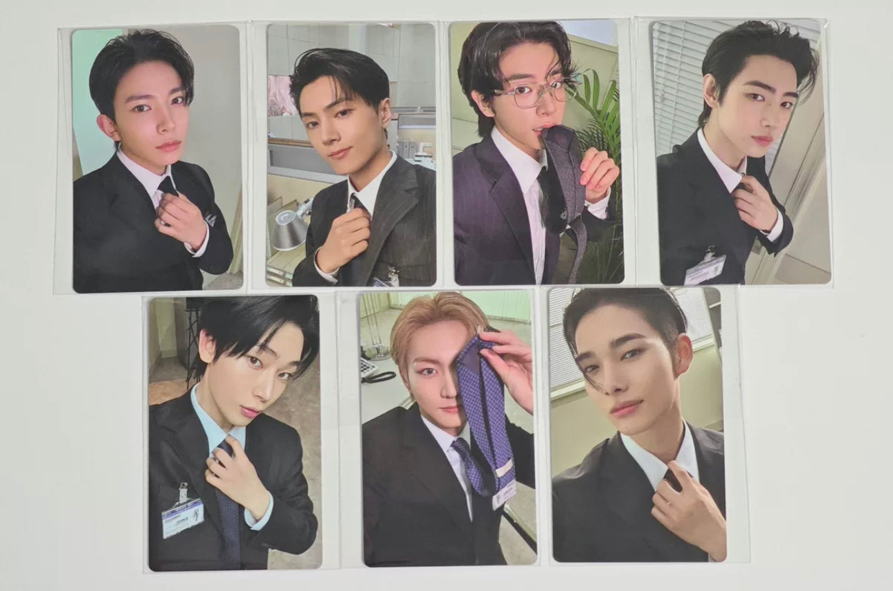 Front view of enhypen Ot7 Romance Untold Day Dream Weverse Shop Pob Photocard photocard