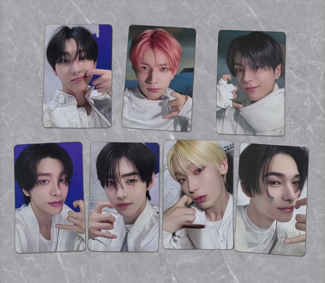 Front view of enhypen Ot7 Untold Romance Day Dream Lucky Draw 3.0 Pob Photocard photocard