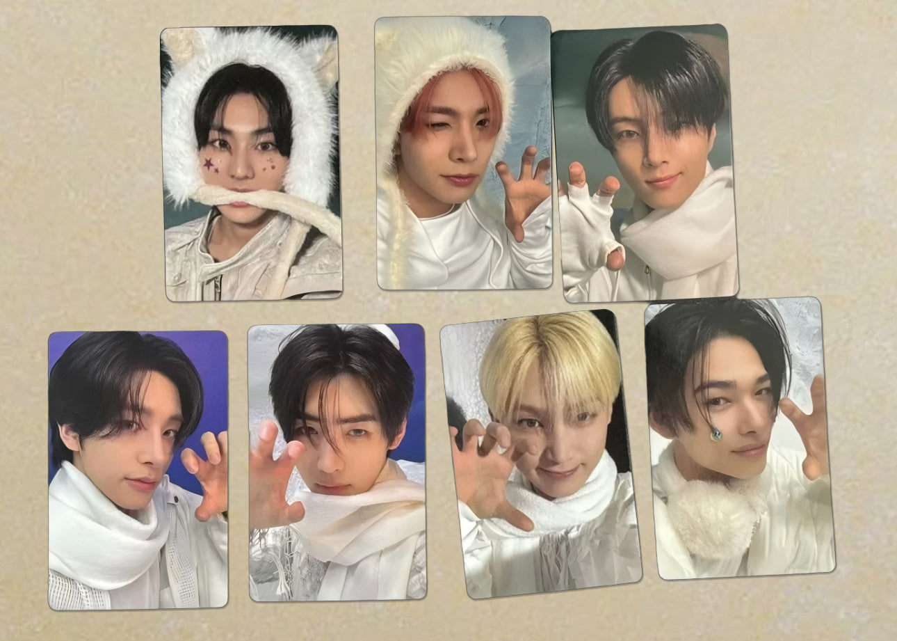 Front view of enhypen Ot7 Untold Romance Day Dream Yzy Yizhiyu Video Call 2.0 Pob Photocard photocard