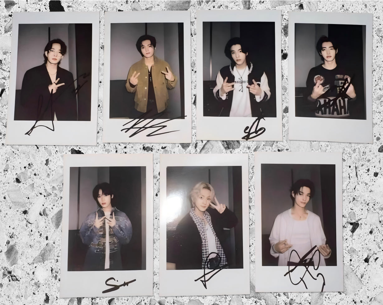 Fansign view of enhypen Ot7 Untold Romance Shanghai Fansign Pob Photocard photocard