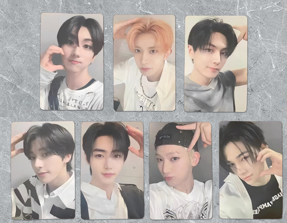 Front view of enhypen Ot7 Untold Romance Yzy 6.0 Audio Pob Photocard photocard