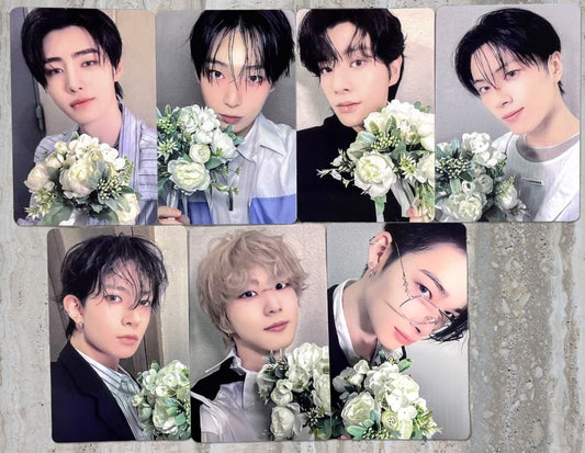 Flower view of enhypen Ot7 Untold Romance Yzy Yizhiyu Flower Ver. Pob Photocard photocard