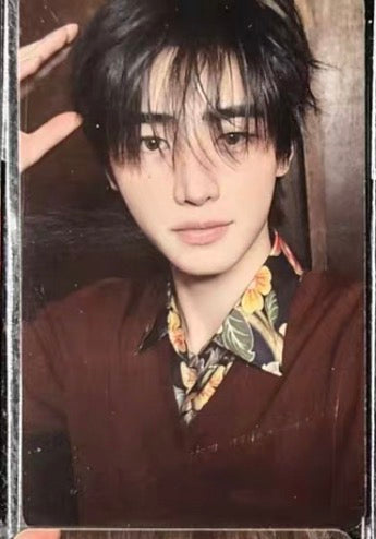 Front view of enhypen Sunghoon Orange Blood Yzy 5.0 Video Call Pob Photocard photocard
