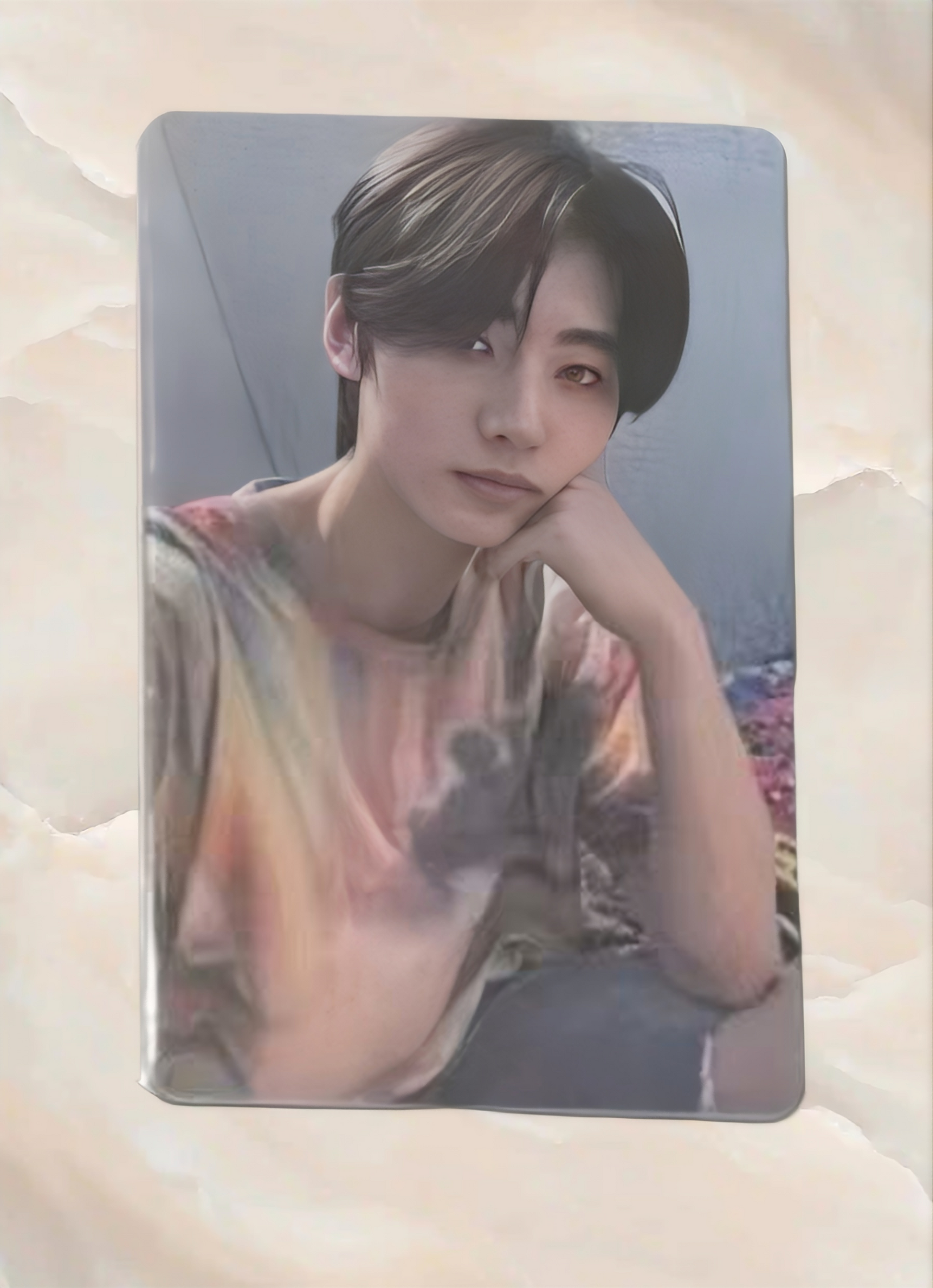 Front view of enhypen Sunghoon Dimension Dilemma Powerstation Pob Photocard photocard