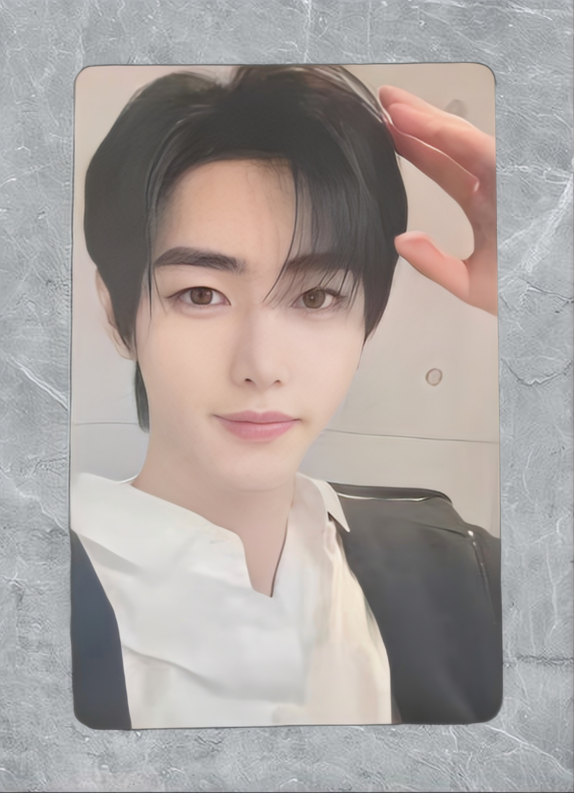 Front view of enhypen Sunghoon Untold Romance Yzy 6.0 Audio Pob Photocard photocard