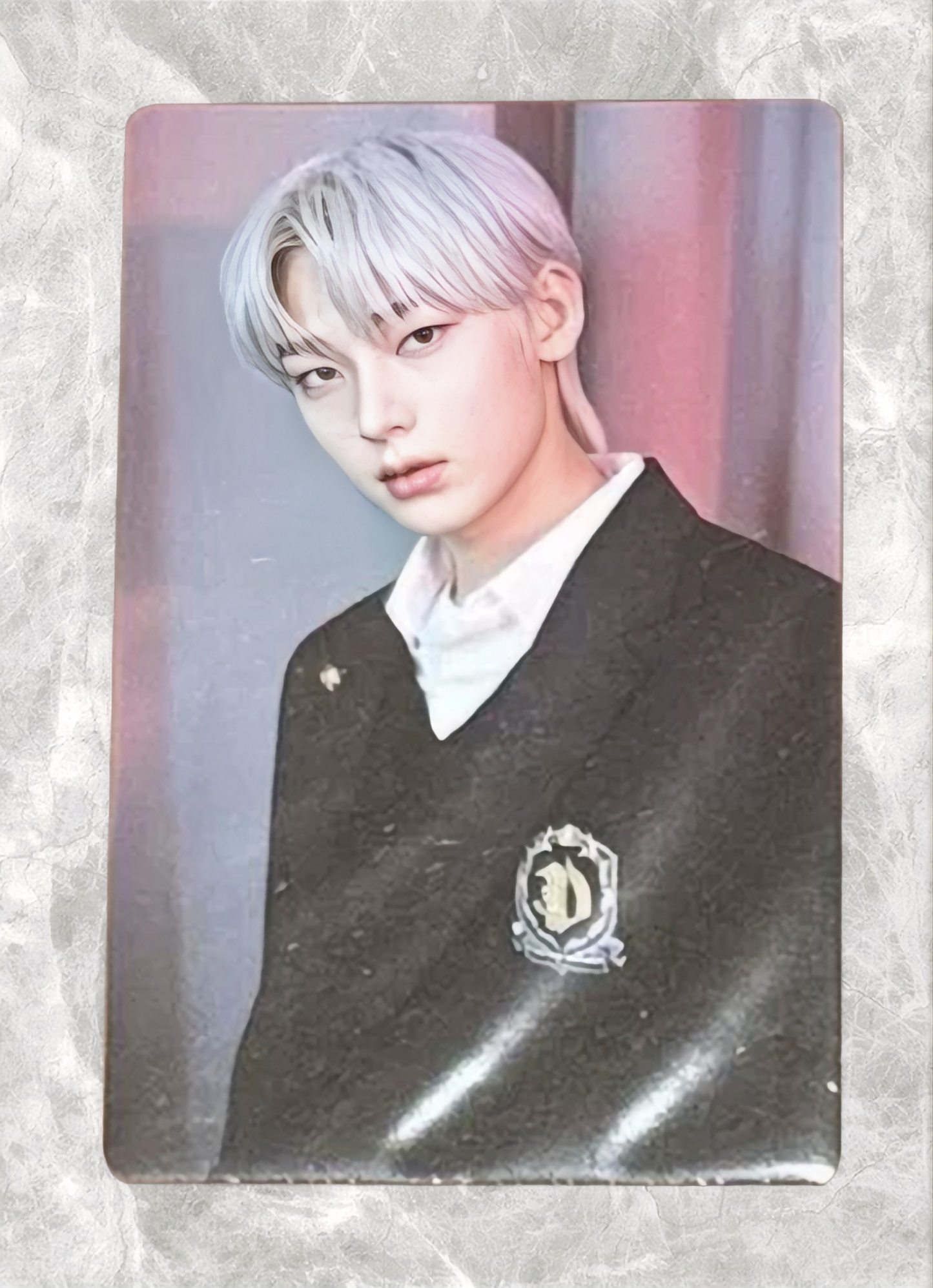 Front view of enhypen Sunoo Border Carnival M2U Pob Photocard photocard