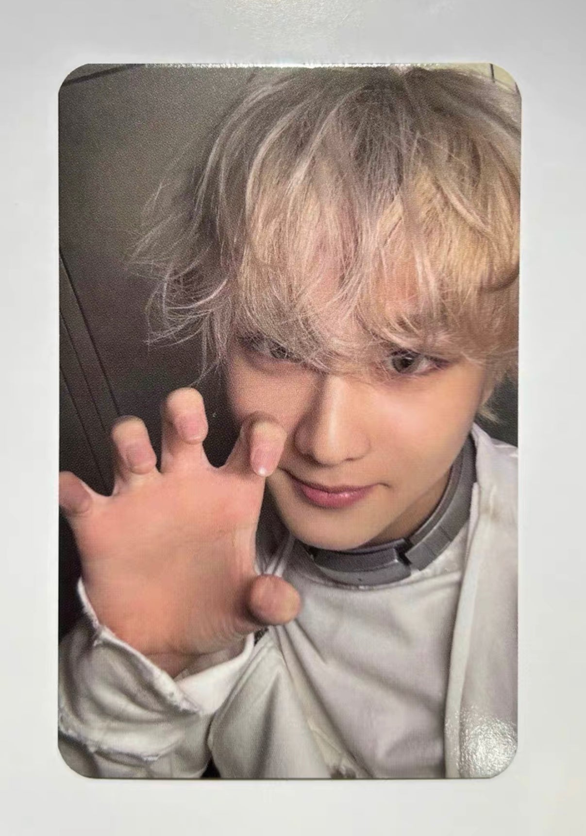 Front view of enhypen Sunoo Dark Blood Powerstation 2.0 Pob Photocard photocard