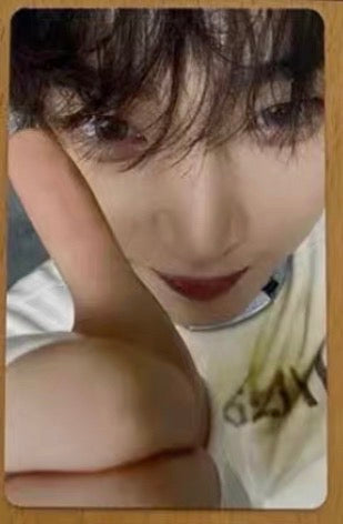 Front view of enhypen Sunoo Orange Blood Yzy 1.0 Video Call Pob Photocard photocard