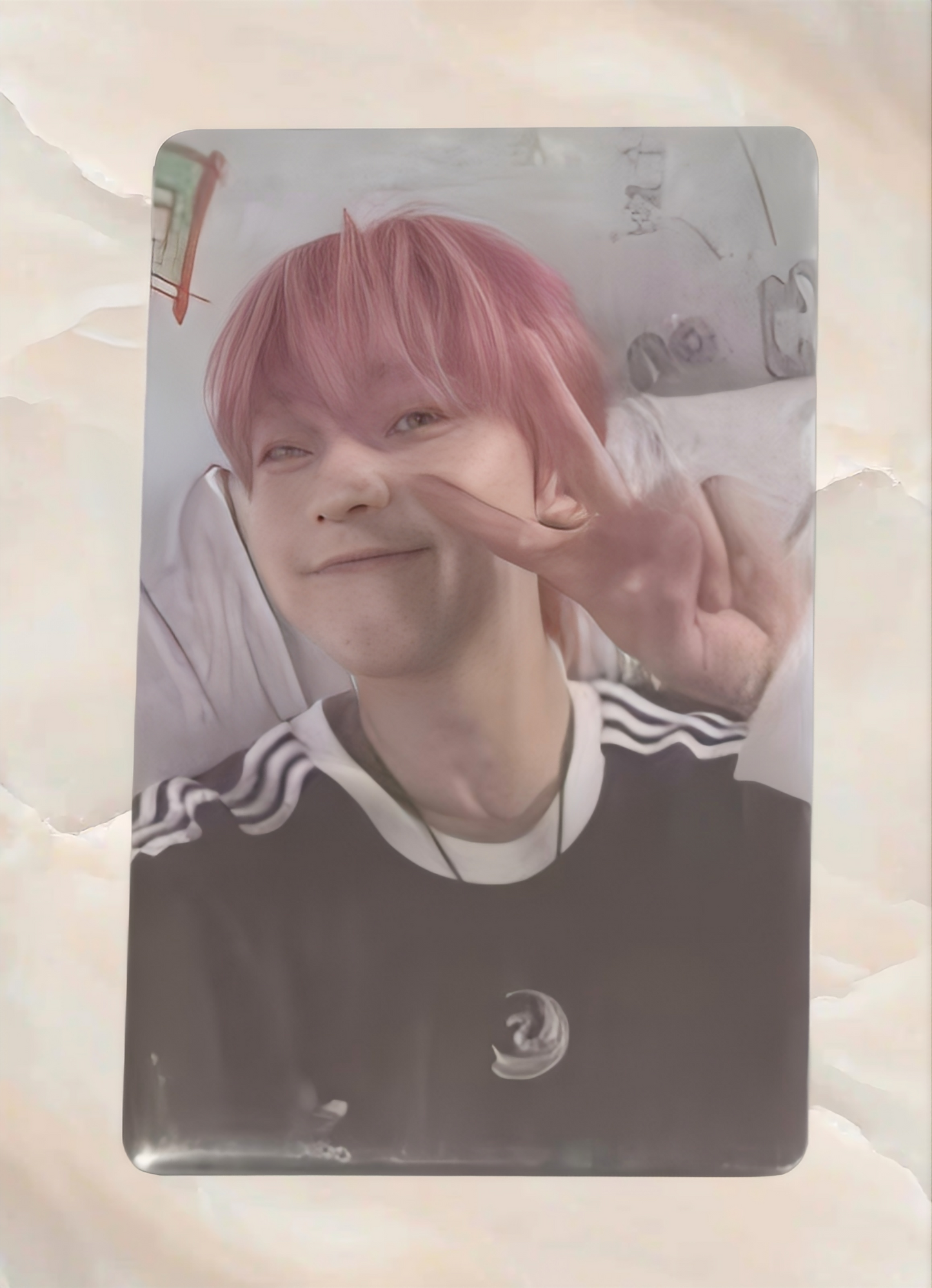 Front view of enhypen Sunoo Dimension Dilemma Powerstation Pob Photocard photocard